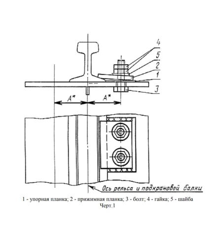 Планка упорная У3 - чертёж